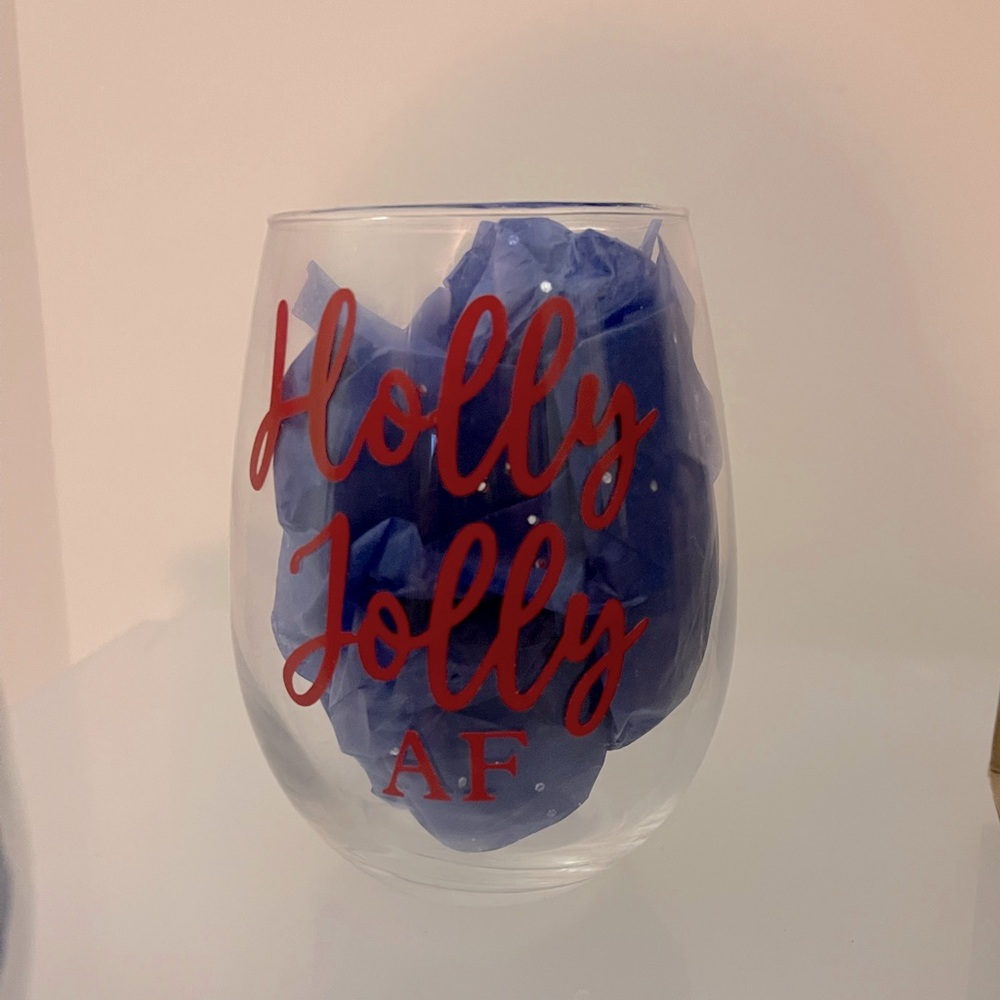 Christmas wine cups